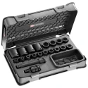 Facom 20-Piece 1/2 in Standard Impact Socket Set Chrome Molybdenum Steel Manganese Phosphate Finish NSD.500A