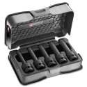 Facom 5-Piece 1/2 in Deep Impact Socket Set Chrome Molybdenum Steel Manganese Phosphate Finish NSVL.J5APB