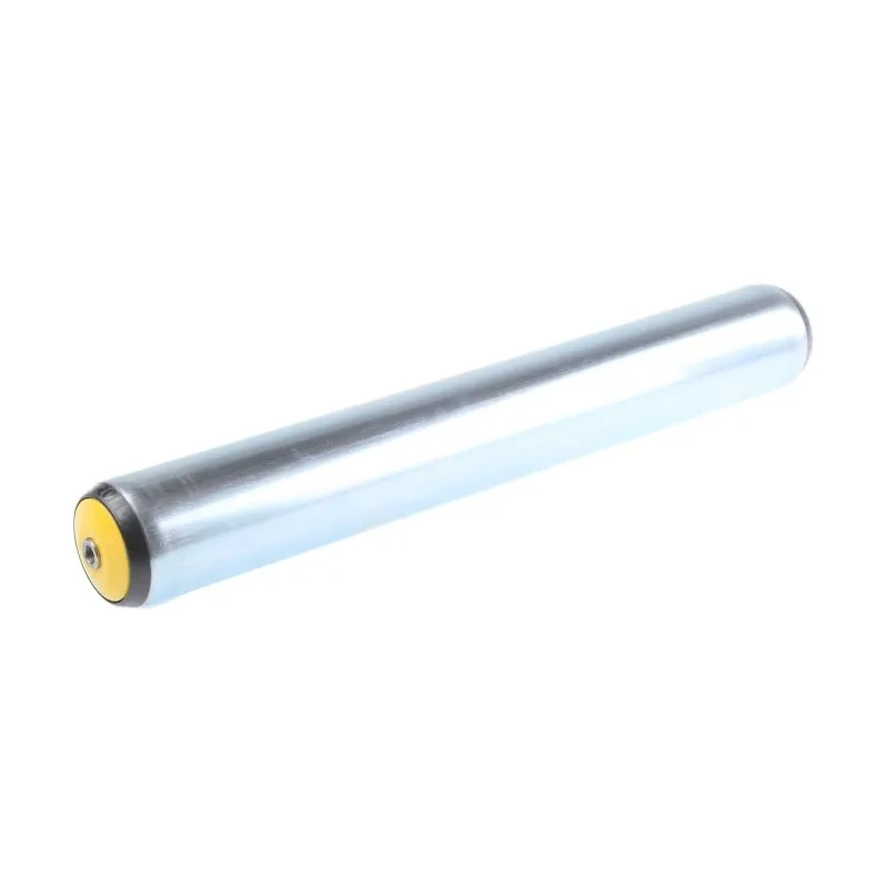 Interroll Zinc Plated Round Conveyor Roller 50 mm Diameter x 350 mm Length Mild Steel Spindle Female RD-17X3JAALAE RL350