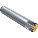Interroll Zinc Plated Round Conveyor Roller Female Threaded Spindle 50 mm Diameter x 450 mm Length Mild RD-17X3JAALAE RL450