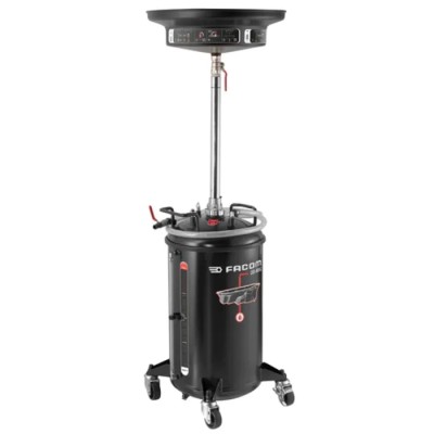 Facom Oil Collector Vehicle Test Kit for Gravity Oil Change with Compressed Air Tank Draining OD.80G