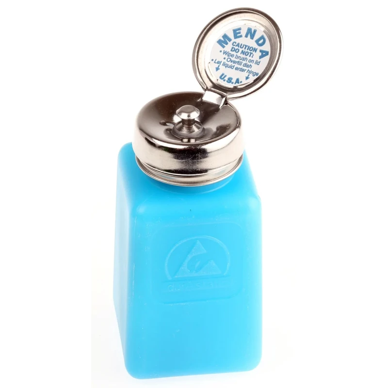 Menda 180ml Blue Dissipative Bottle with ESD Compliance 35285