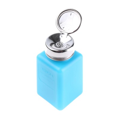 Menda 180ml Blue HDPE Dissipative Bottle Non-Conductive Dispenser 35283