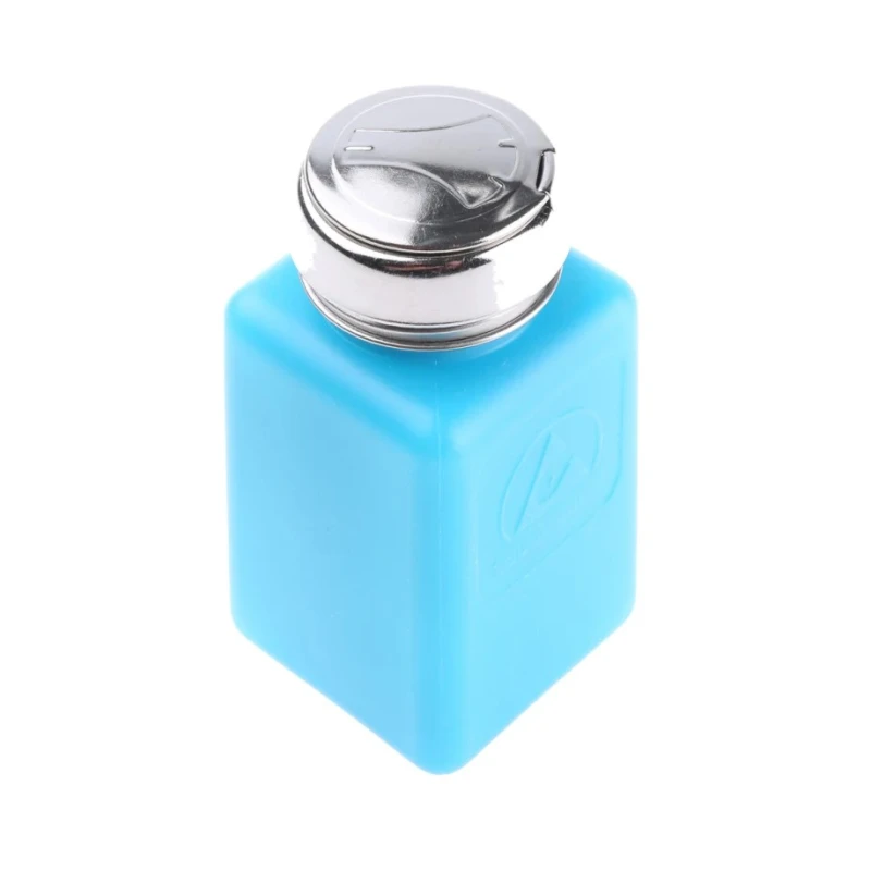 Menda 180ml Blue HDPE Dissipative Bottle Non-Conductive Dispenser 35283