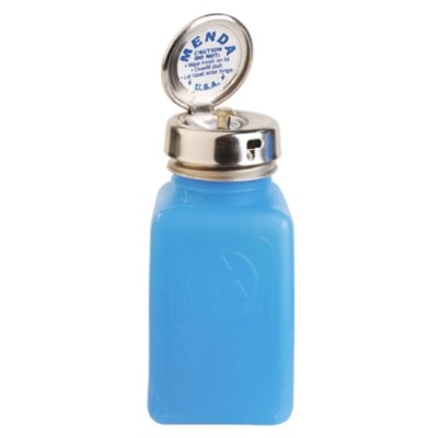 Menda 180ml Blue Dissipative Bottle Dispenser Non-Conductive ESD Protective Bottle 35287