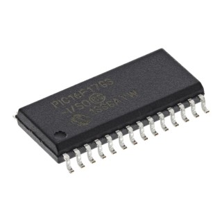 Microchip 8-bit PIC Microcontroller, 256B FLASH, 512bit RAM, 32 MHz, 28-Pin SOIC PIC16F1783-I/SO