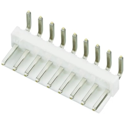 JST VH Series Right Angle Through Hole PCB Header, 9 Contacts, 3.96 mm Pitch, 1 Row, Shrouded B9PS-VH(LF)(SN)
