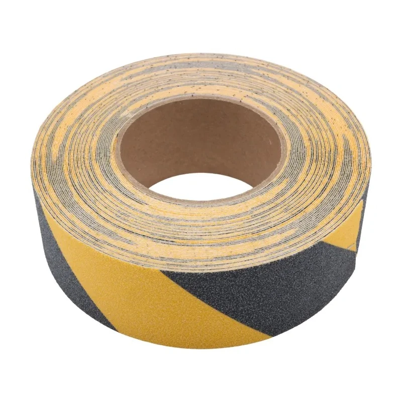 RS PRO Black, Yellow Polyethylene 50mm x 18.3 m Hazard Tape 1.05 mm Thickness 22N/cm Tensile Strength 762-1525
