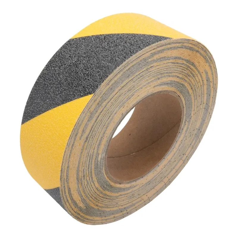 RS PRO Black, Yellow Polyethylene 50mm x 18.3 m Hazard Tape 1.05 mm Thickness 22N/cm Tensile Strength 762-1525