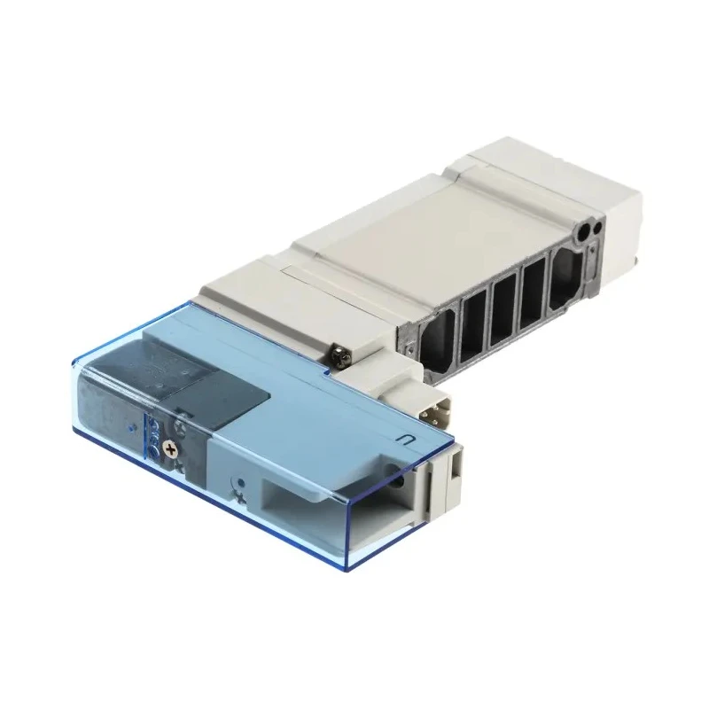 SMC Pneumatic Solenoid/Pilot-Operated Control Valve 24V DC Aluminium Body 5-Port 2-Position NC SY5100-5U1-NA
