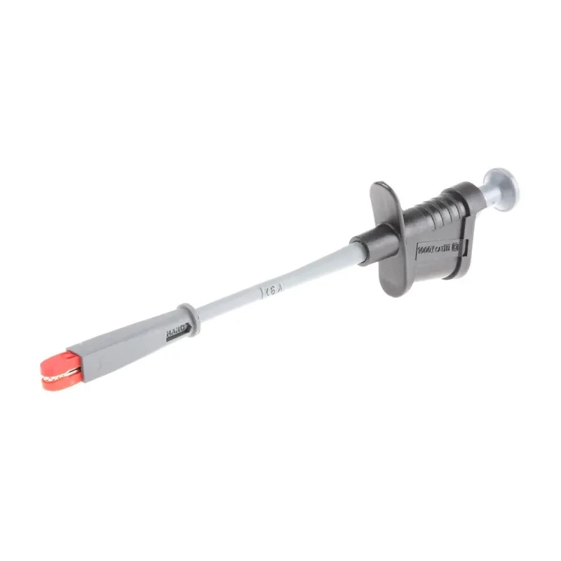 Schutzinger Black Grabber Clip, 8 mm Tip, 1kV Rated, 6A Current, 4 mm Socket SKPS 6925 / SW