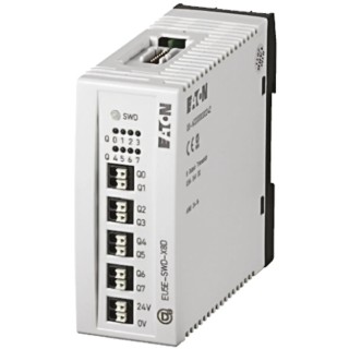 Eaton PLC Digital I/O Module DIN Rail Mount 35 x 90 x 127 mm 144061 EU5E-SWD-X8D