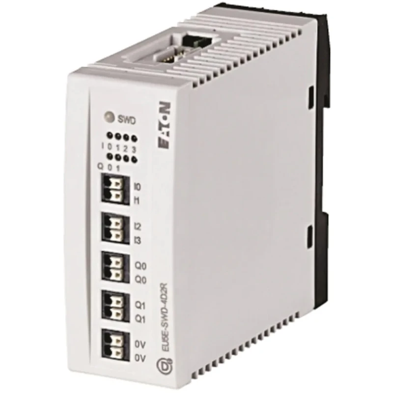 Eaton Digital PLC I/O Module with 4 Digital Inputs, DIN Rail Mount, 35 x 90 x 102 mm 116383 EU5E-SWD-4D2R