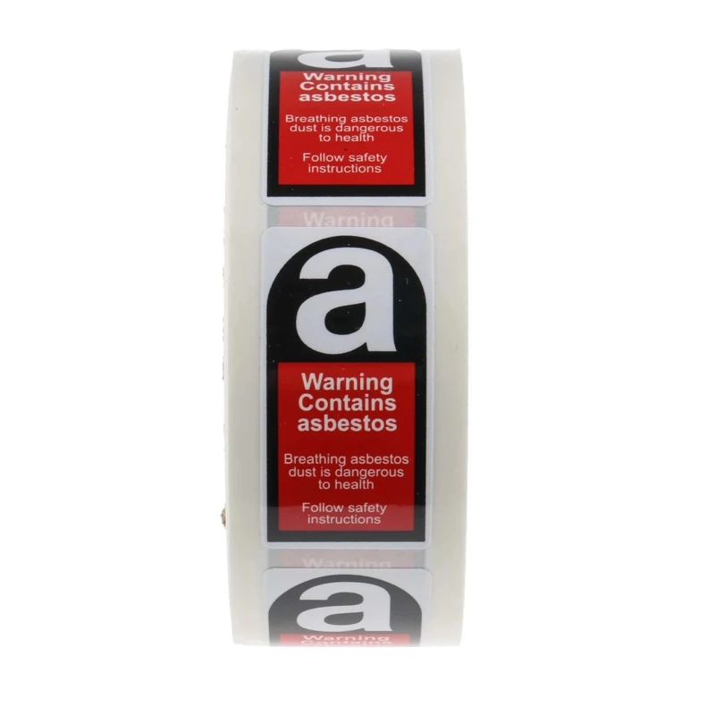 RS PRO Black Red White Vinyl Safety Label Follow Safety Instructions Model 763-2070, Self-Adhesive, 26mm x 52mm
