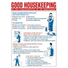 RS PRO Good Housekeeping Safety Wall Chart Polypropylene English 450mm x 600mm 763-2128