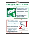 RS PRO Electrical Safety at Work Safety Wall Chart Polypropylene English 600 mm x 420 mm 763-2121