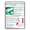 RS PRO Electrical Safety at Work Safety Wall Chart Polypropylene English 600 mm x 420 mm 763-2121