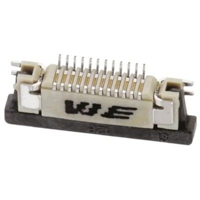 Wurth Elektronik 0.5 mm Pitch 18 Way Straight Male FPC Connector with Solder Pin 68711814522