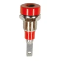 Staubli Red Female Banana Socket 2 mm Connector Tab Termination 30 V 60V DC 10A Silver Plating 23.0060-22