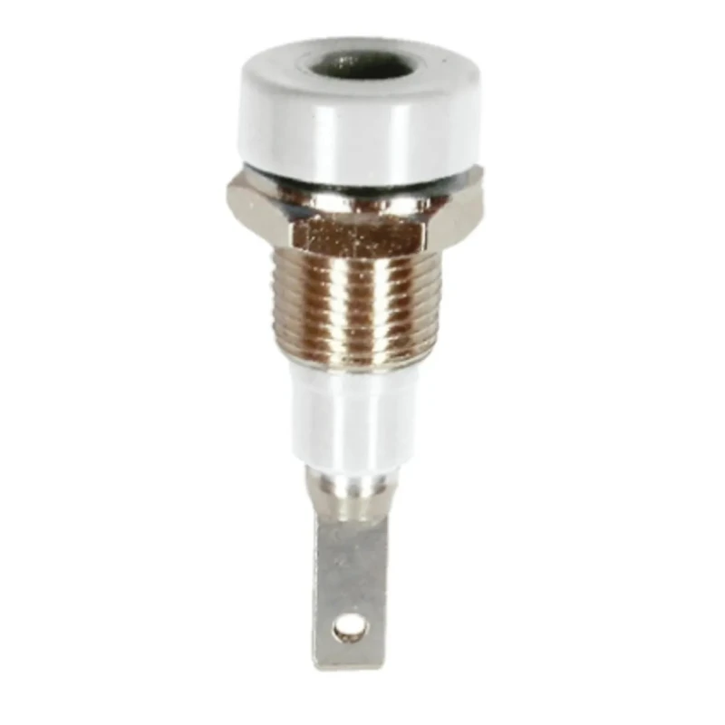 Staubli White Female Banana Socket 2 mm Connector Tab Termination 30V, 60V DC 10A Silver Plating 23.0060-29