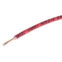 RS PRO Red 0.75 mm² 18 AWG Hook Up Wire, 24/0.2 mm Strands, 100 m Length, Zero Halogen, 500V, 90°C 763-7589