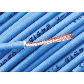 RS PRO Blue 1 mm² Hook Up Wire, 17 AWG, 32/0.2 mm Core Strands, 100 m Length, Zero Halogen Insulation 763-7592