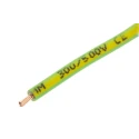 RS PRO Yellow, Green 1 mm² Hook Up Wire, 17 AWG, 32x0.2 mm Core Strands, 100 m Length, Zero Halogen 763-7609