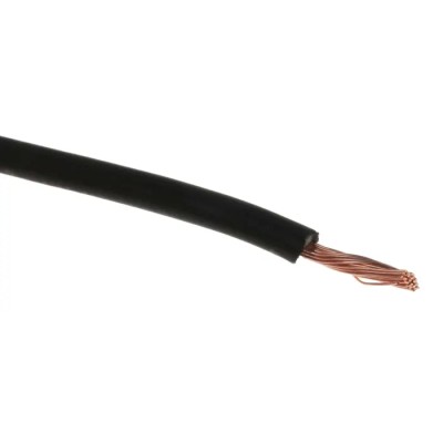 RS PRO Black 1 mm² Cross-Linked Low Smoke Hook Up Wire 17 AWG 32/0.2 mm Strands 100 m 500 V 90°C 763-7595