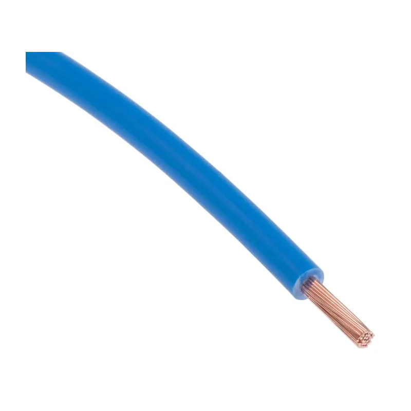 RS PRO Blue 1.5 mm² Hook Up Wire, 15 AWG, 30 x 0.25 mm Core Strands, 100 m, Cross-Linked Low Smoke 763-7615