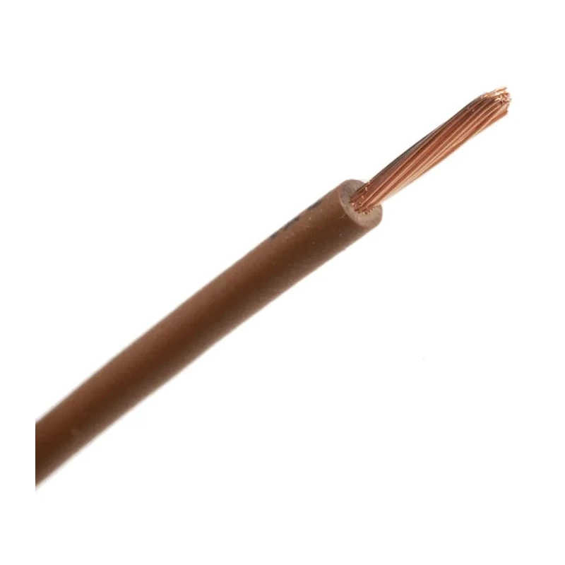 RS PRO Brown 1.5 mm² Hook Up Wire 15 AWG 30/0.25 mm Core Strands 100 m Cross-Linked Low Smoke 763-7612
