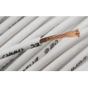 RS PRO White 1.5 mm² Hook Up Wire, 15 AWG, 30/0.25 mm Core Strands, 100 m Length, Cross-Linked Low Smoke Insulation 763-7628