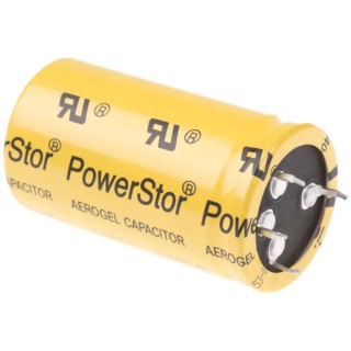 Eaton Supercapacitor 400 F Capacitance, 2.7V DC, Through Hole Mount, -5 to +10 % Tolerance XV3560-2R7407-R