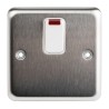 MK Electric 20A 6 Gang Switched Fused Spur Stainless Steel High Gloss White Thermoset Albany Plus K5233BSS