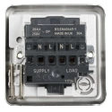 MK Electric 20A 6 Gang Switched Fused Spur Stainless Steel High Gloss White Thermoset Albany Plus K5233BSS