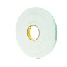 3M White Double Coated Polyurethane Foam Tape 19mm Width x 13.7m Length x 1.6mm Thickness, 34N/cm 3M 4016 19mm x 13,7m
