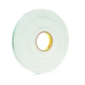 3M White Double Coated Polyurethane Foam Tape 19mm Width x 13.7m Length x 1.6mm Thickness, 34N/cm 3M 4016 19mm x 13,7m
