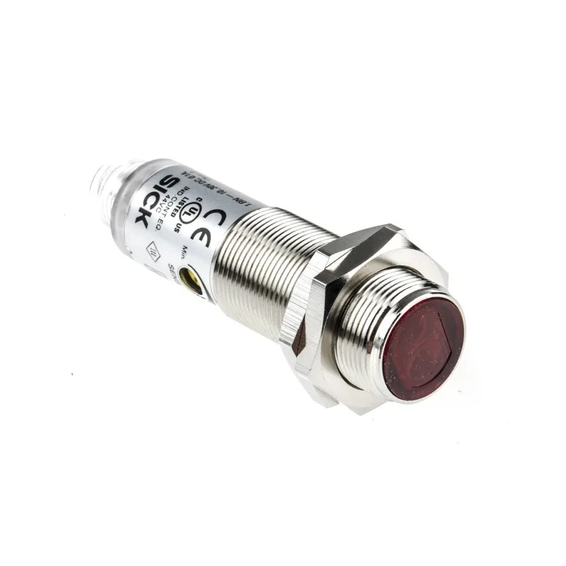 SICK Retroreflective Photoelectric Sensor, Barrel Style, Detection Range 50 mm to 7 m, PNP Output, IP67 VL180-2P42431
