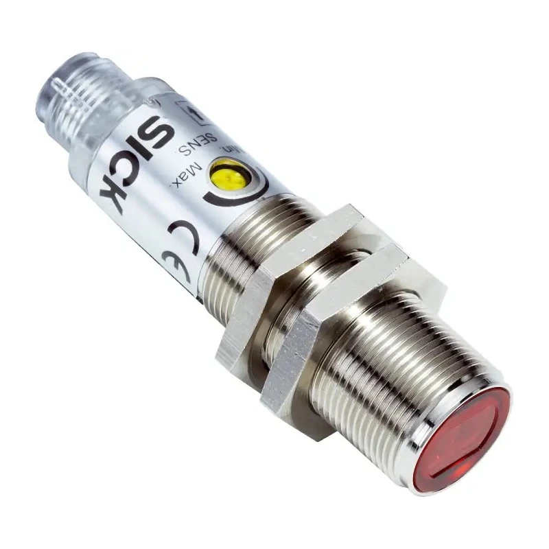 SICK Retroreflective Photoelectric Sensor, Barrel Style, Detection Range 50 mm to 7 m, PNP Output, IP67 VL180-2P42431