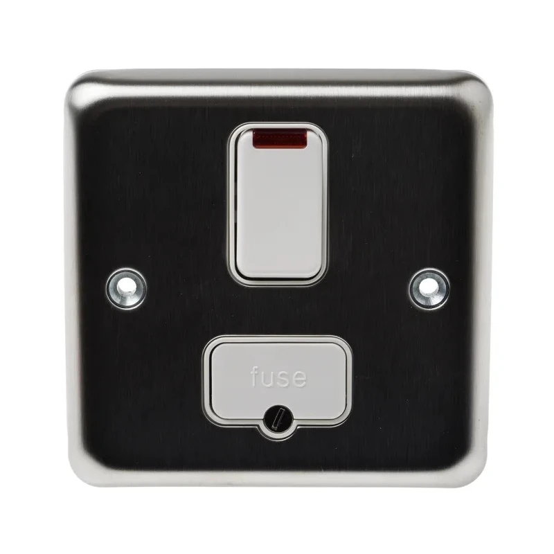MK Electric 13A 6 Gang Switched Fused Spur Urea Moulded High Grade Thermoset Material K961BSS