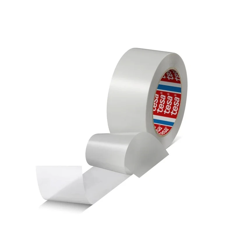 Tesa Duct Tape 33 m Length x 50 mm Width Translucent Acrylic Adhesive High Slip PE Finish 51206-00003-00
