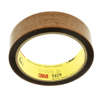 3M 3M™ 5419 Yellow Polyimide Film Electrical Tape, 25mm Width x 33m Length 3M 5419 25mm x 33m