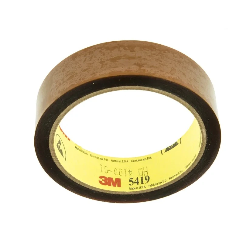 3M 3M™ 5419 Yellow Polyimide Film Electrical Tape, 25mm Width x 33m Length 3M 5419 25mm x 33m