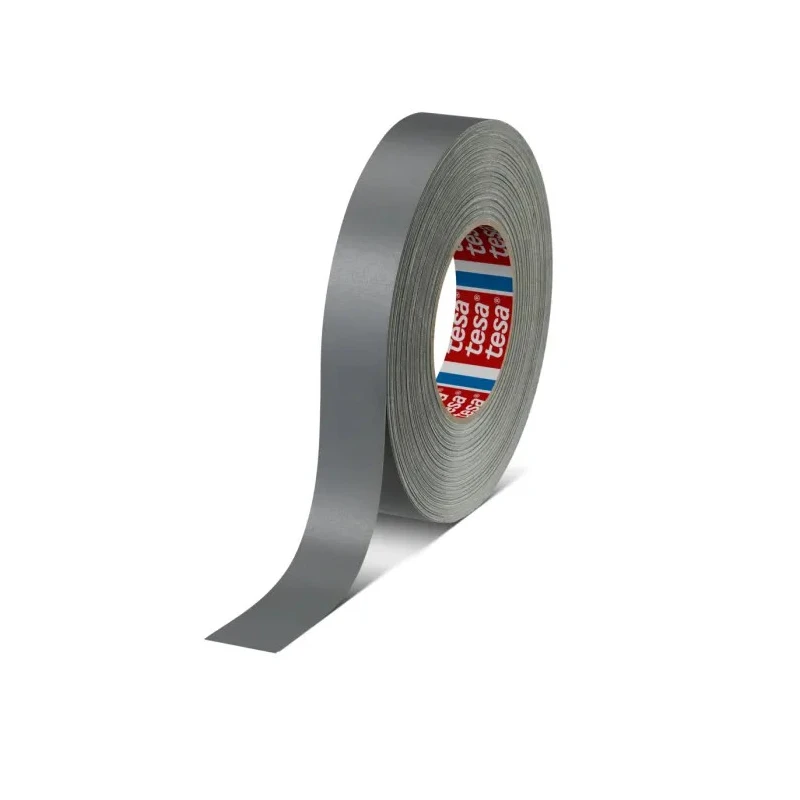 Tesa High-Quality Acrylic Coated Cloth Duct Tape 25mm x 50m, Grey, Natural Rubber Adhesive 04651-00535-00