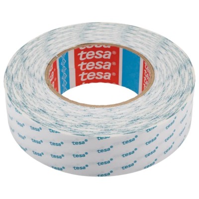 Tesa Translucent Double Sided Tape 38mm x 50m, Acrylic Adhesive, Non-Woven Backing, 8.1N/cm Adhesion, 9N/cm 04943-00007-04