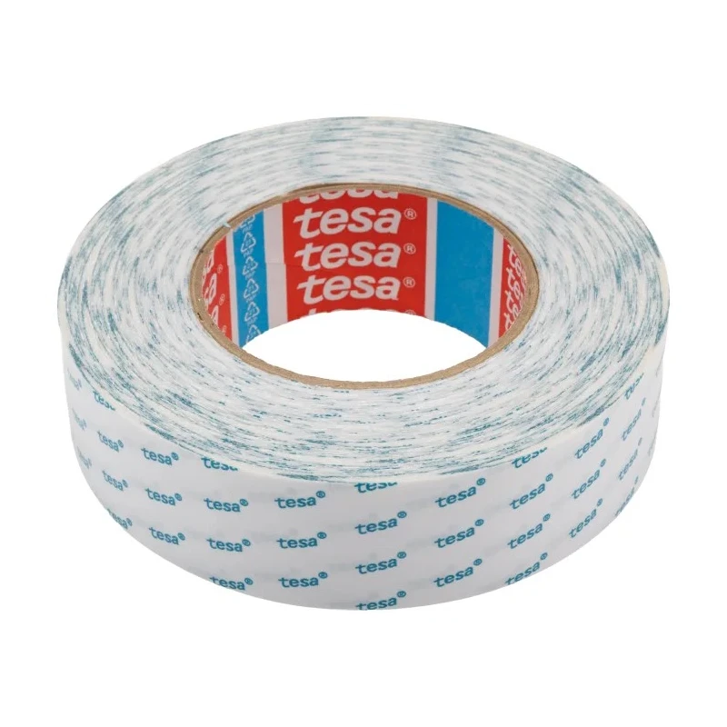 Tesa Translucent Double Sided Tape 38mm x 50m, Acrylic Adhesive, Non-Woven Backing, 8.1N/cm Adhesion, 9N/cm 04943-00007-04