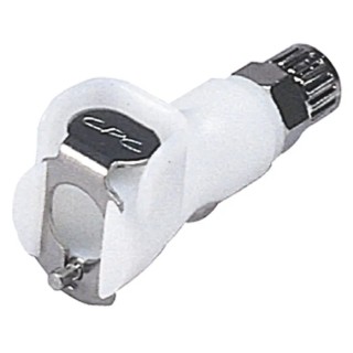 Colder Products Hose Connector 8 mm ID, Natural White Acetal Body, Male Connection, 8.3 Bar Maximum Operating PLC130-04