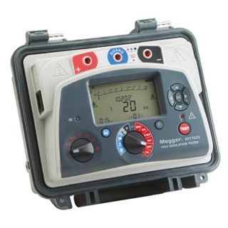 Megger Insulation Tester 500 V Min, 10 kV Max, 25 TΩ, Lithium-ion Battery, CAT IV MIT1025