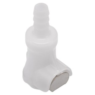 Colder Products Hose Connector Acetal Body 6.35 mm ID Natural White 8.3 Bar PLC170-04