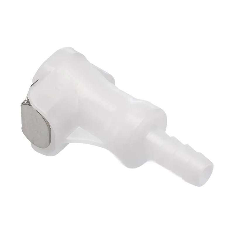Colder Products Hose Connector Acetal Body 6.35 mm ID Natural White 8.3 Bar PLC170-04