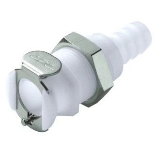 Colder Products Hose Connector 6.35 mm ID Acetal Body Natural White 8.3 bar PLC160-04